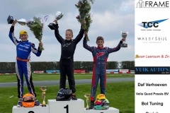 De wedstrijd podium - Mini Parilla