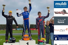 De wedstrijd podium - Mini Parilla